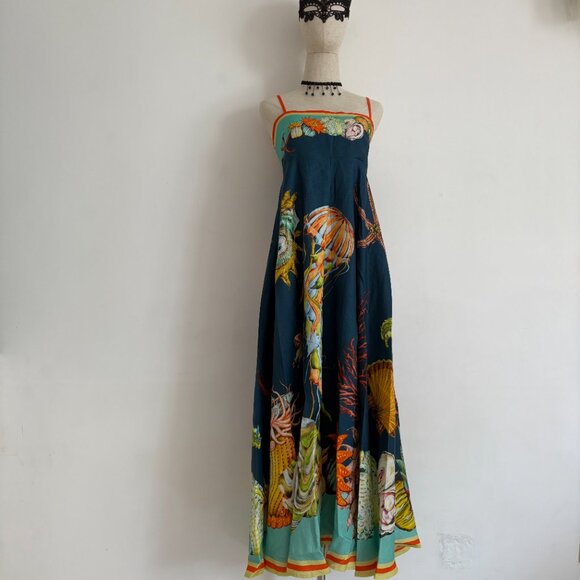 Alamais Dorian Marine Life Jellyfish Pattern Sun Dress - Picture 4 of 14